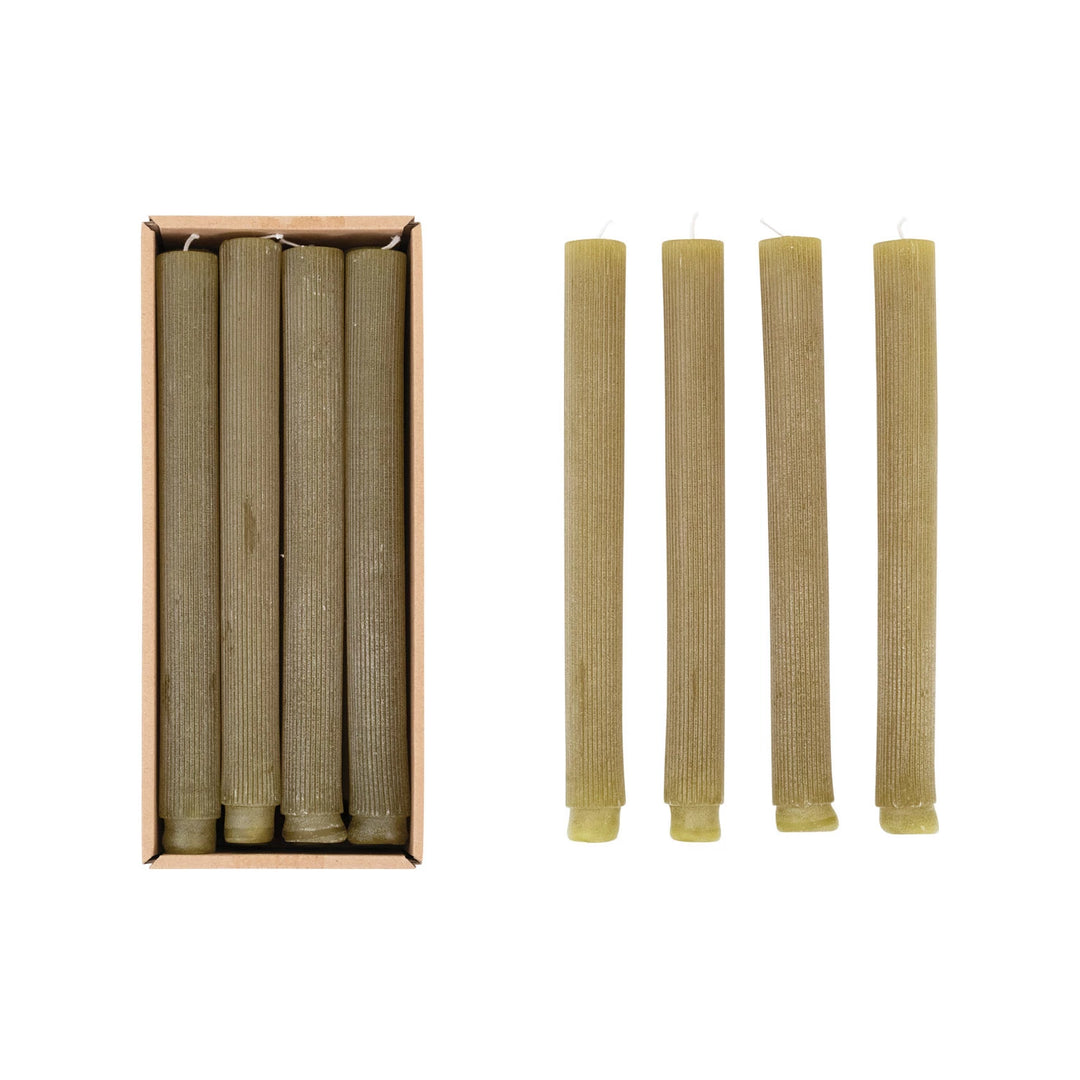 Pleated Taper Candles, Set of 6