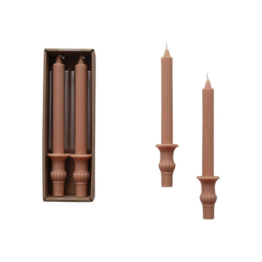 Tan Urn Tapers - Madison's Niche 