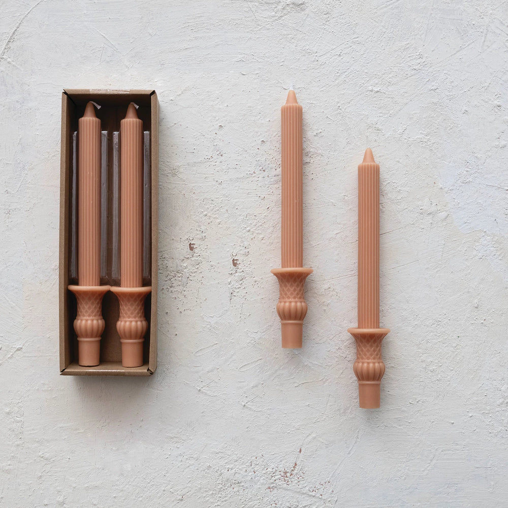 Tan Urn Tapers - Madison's Niche 