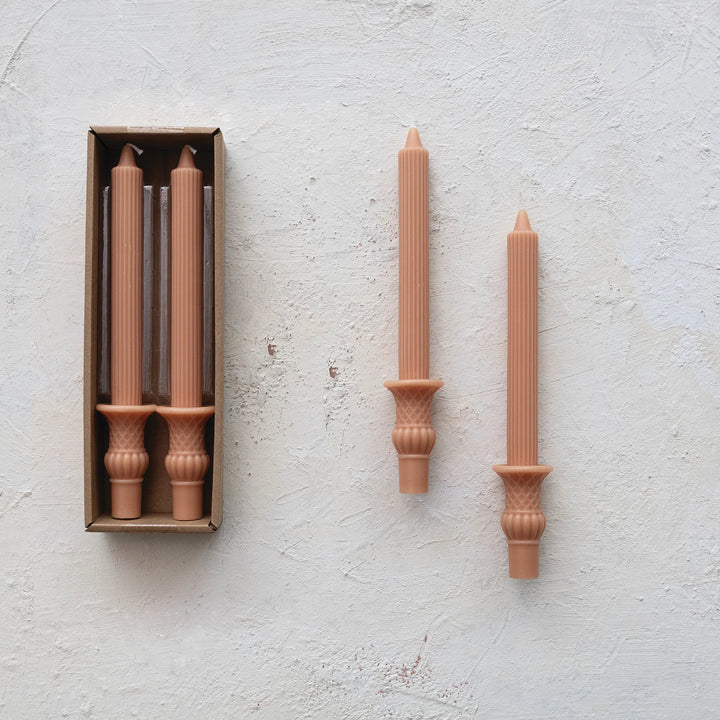 Tan Urn Tapers - Madison's Niche 