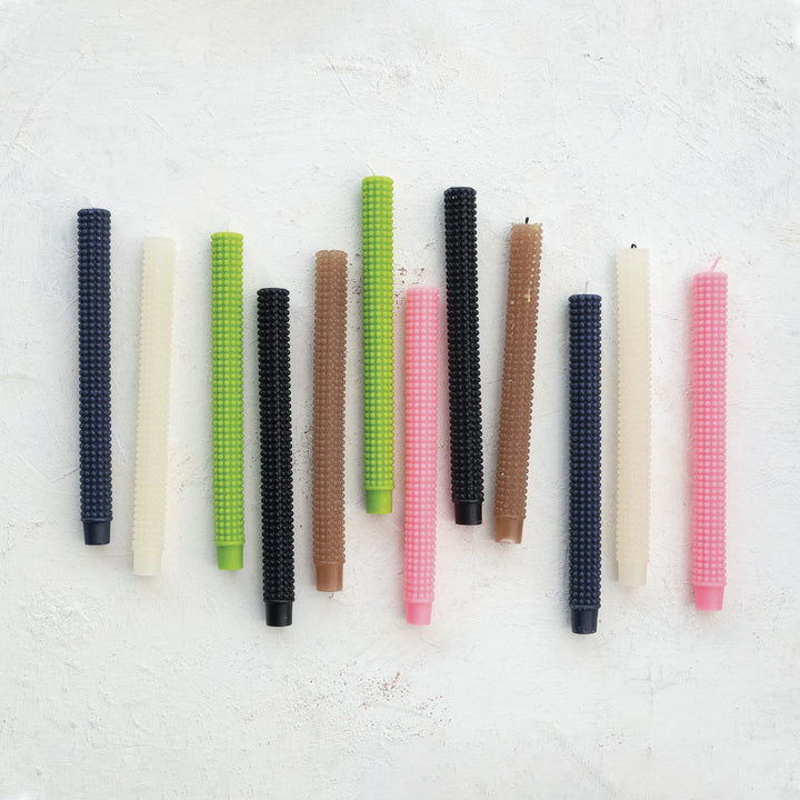 Hobnail Tapers Set of 2 in Navy