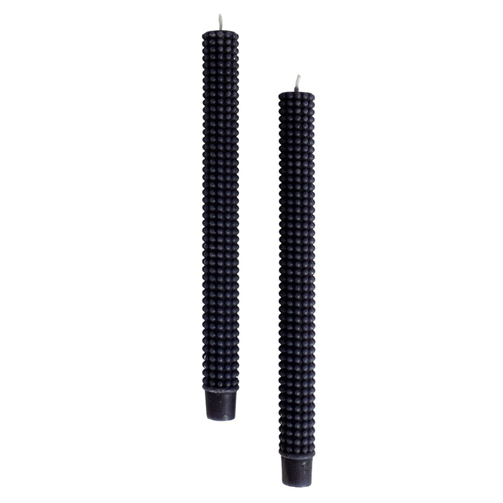 Hobnail Tapers Set of 2 in Navy