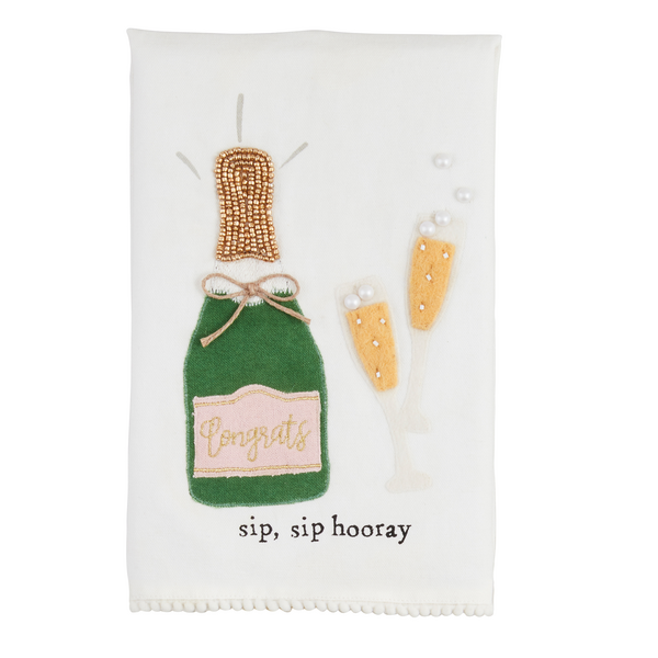 Sip Hooray Wedding Towel Madison's Niche 