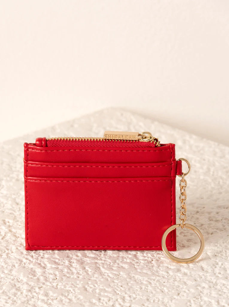 Charlie Card Case in Red - Madison's Niche 