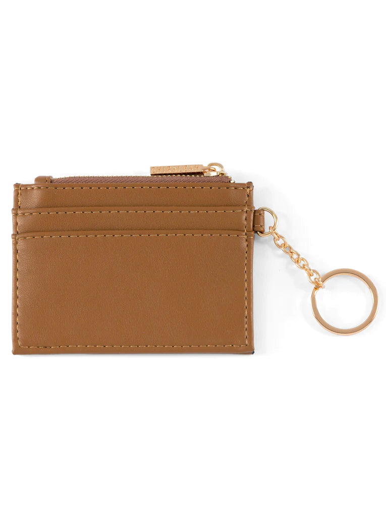 Charlie Card Case in Tan - Madison's Niche 