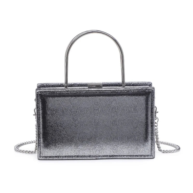 Charlie Evening Bag in Pewter - Madison's Niche 