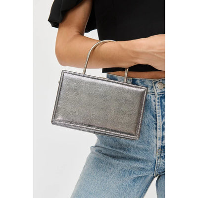 Charlie Evening Bag in Pewter - Madison's Niche 