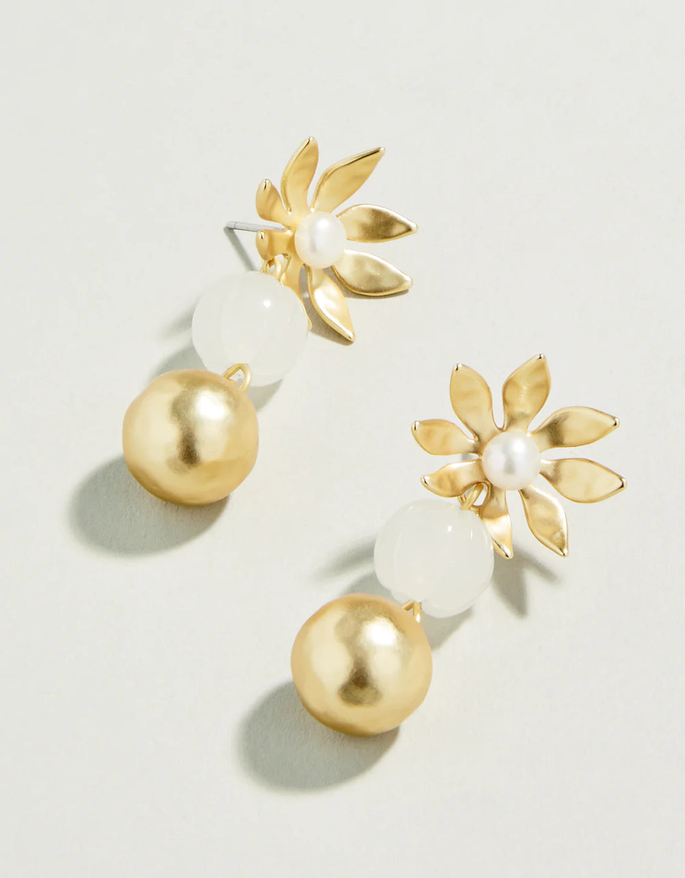 Chestnut Earrings in White - Madison's Niche 