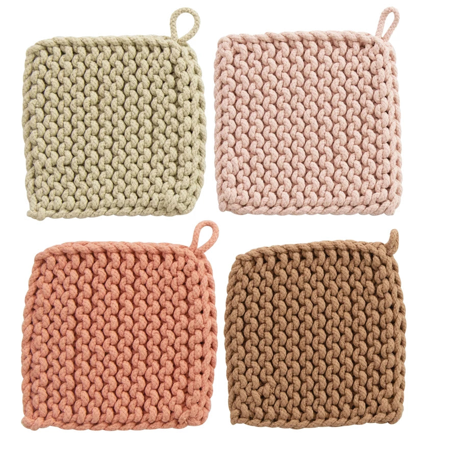 Cotton Crocheted Potholder - Madison's Niche 
