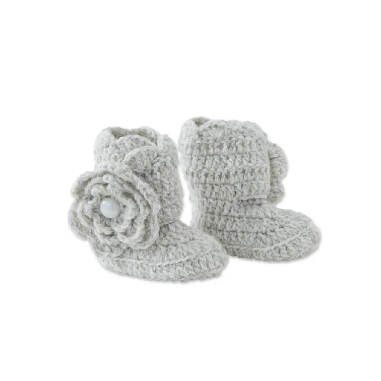 Crochet Flower Baby Boots - Madison&