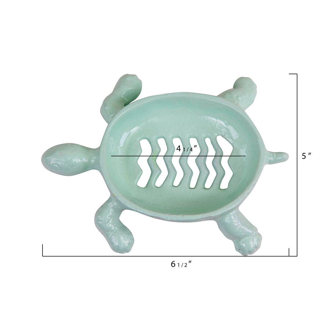 Aqua Turtle Soap Dish