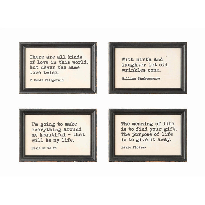 Framed Quote Wall Decor