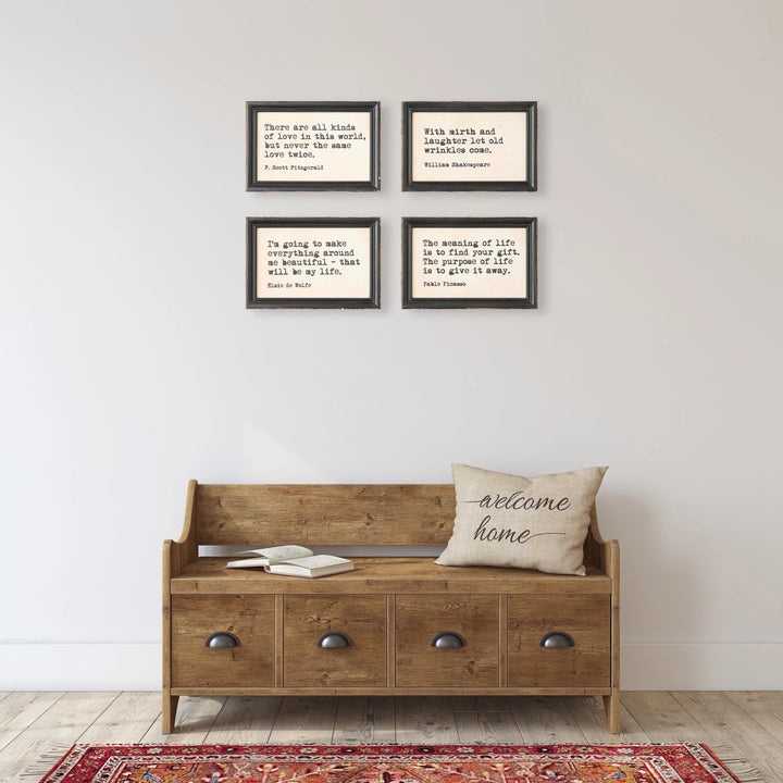 Framed Quote Wall Decor