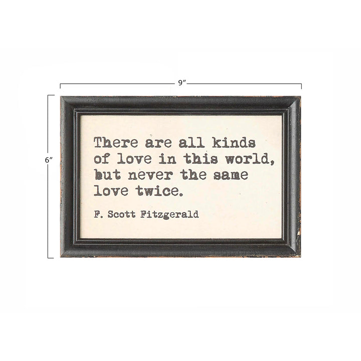 Framed Quote Wall Decor