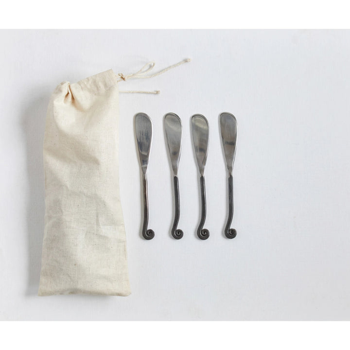 Set of 4 Canape Knives