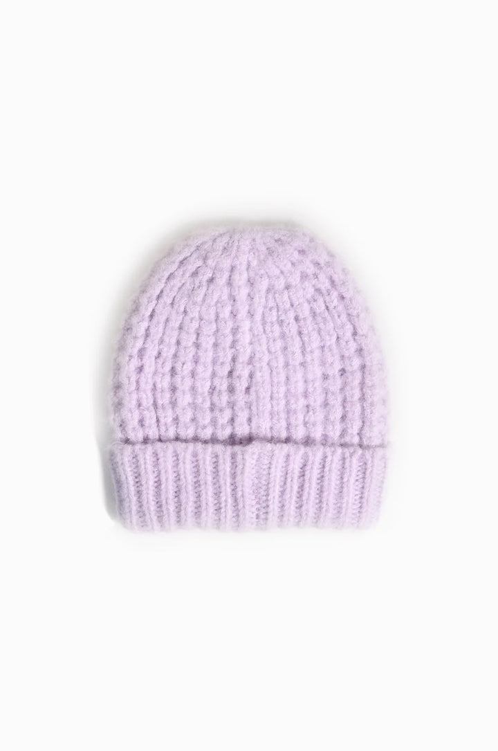 Dana Waffle Beanie in Lavender - Madison's Niche 