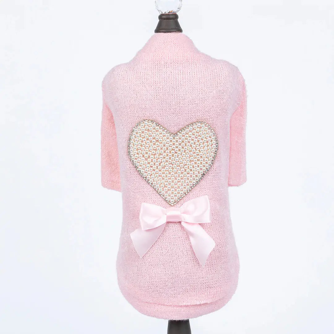 Pearl Heart Sweater - Madison's Niche 