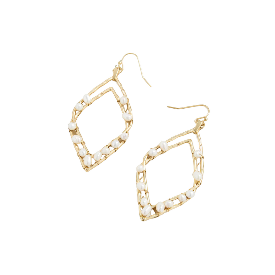 Deco Pearl Earrings - Madison's Niche 