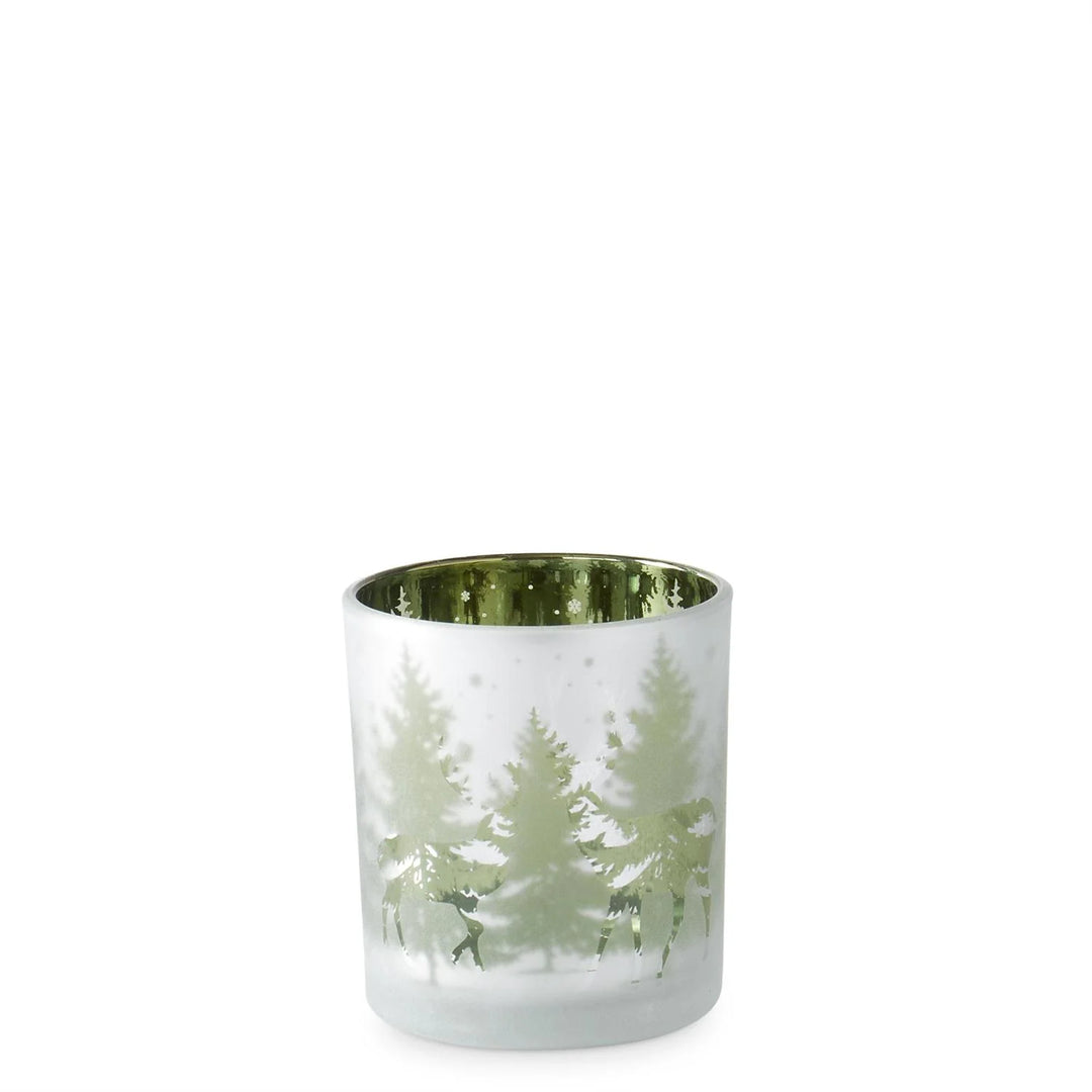 Frosted Glass Deer Votive Holder Madison's Niche Madison's Niche