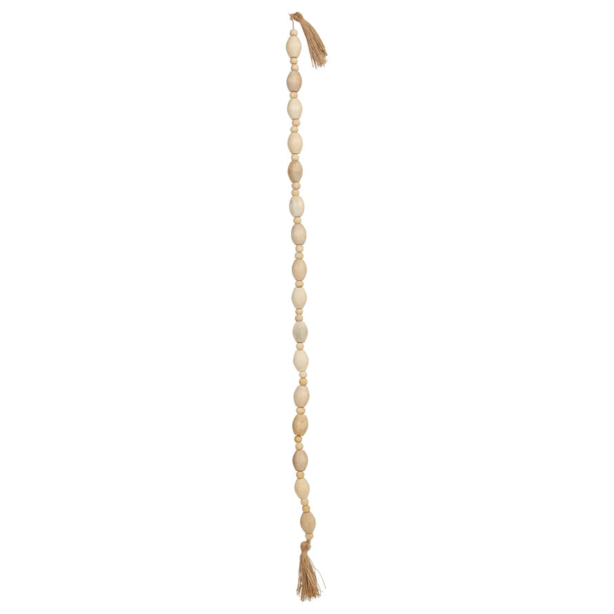 Large Wood Bead Garland