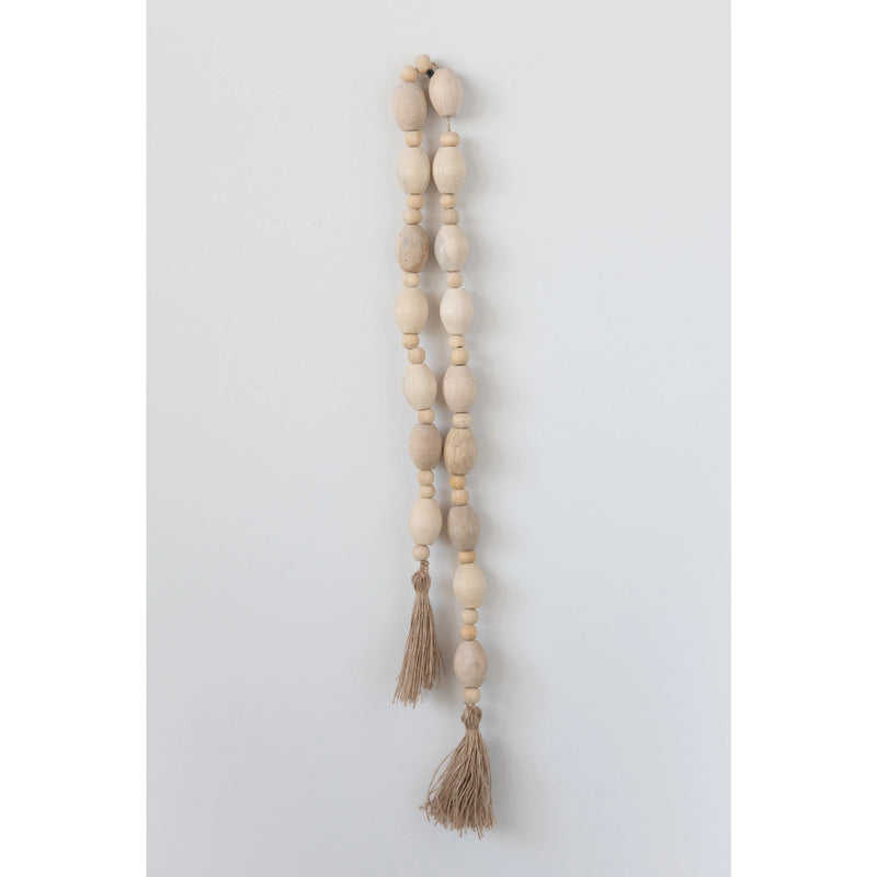 Large Wood Bead Garland