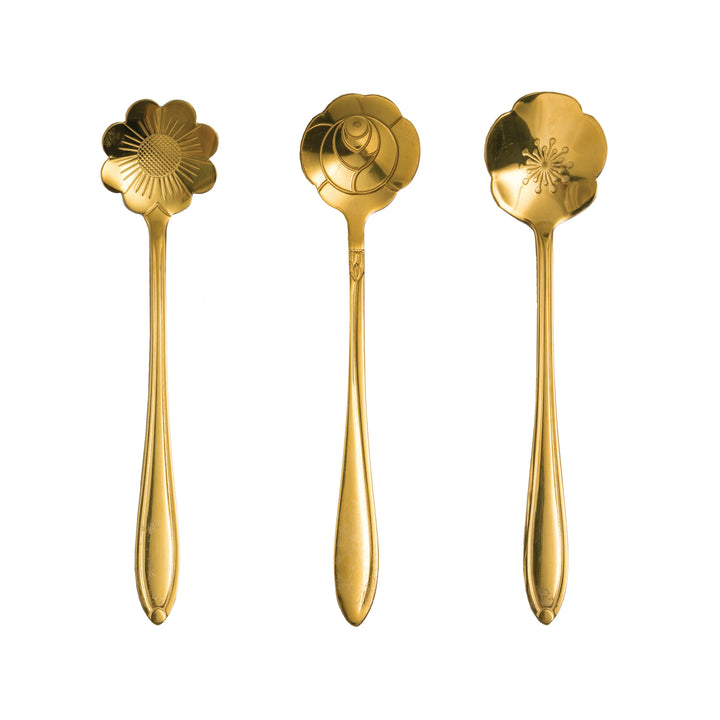 Set of 3 Flower Spoons