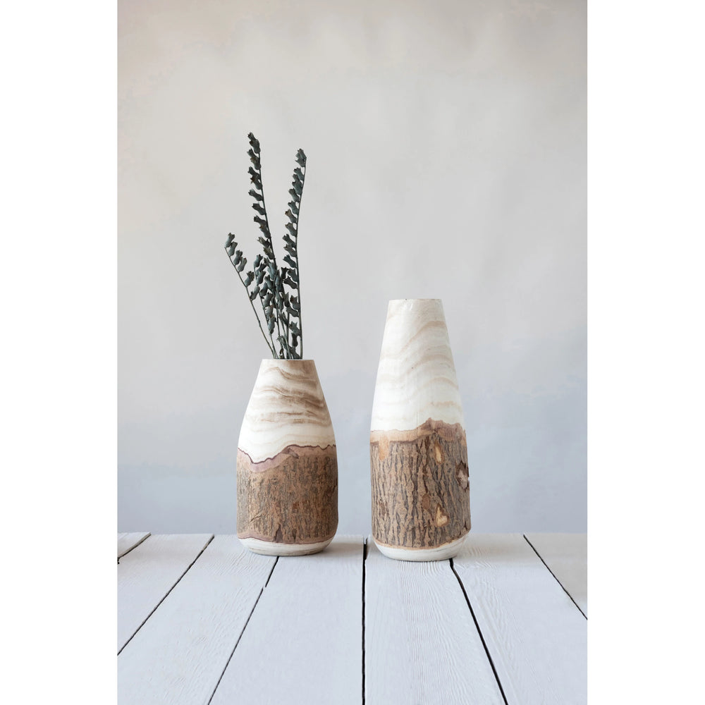 Small Wood Vase - Madison's Niche 