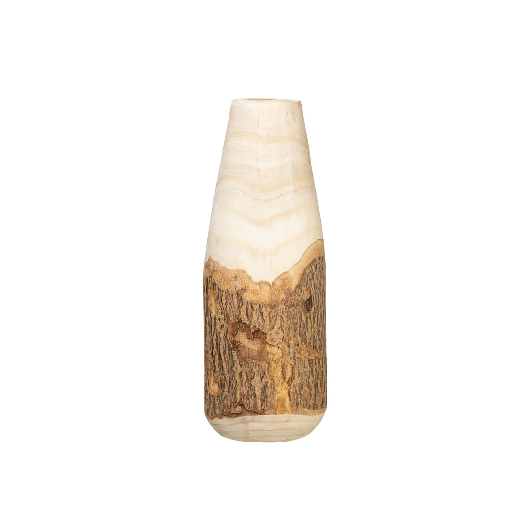 Large Wood Vase - Madison's Niche 