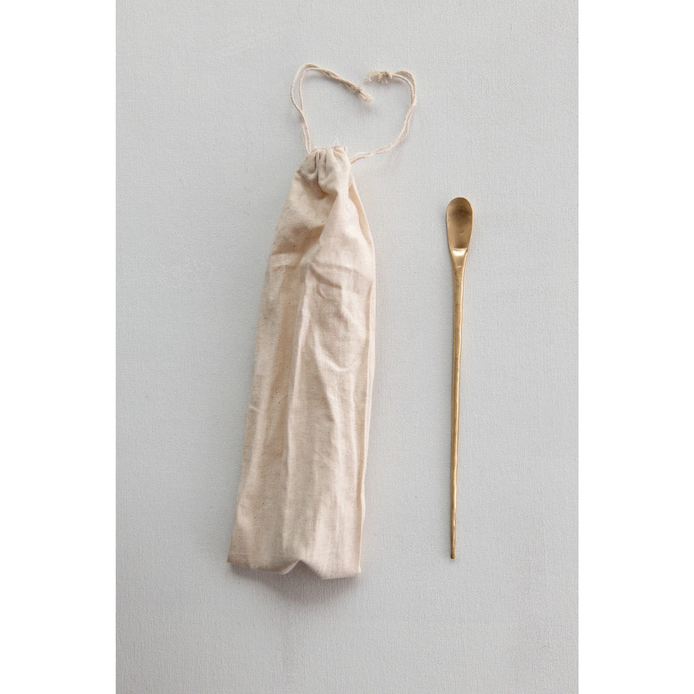 Brass Cocktail Spoon - Madison's Niche 