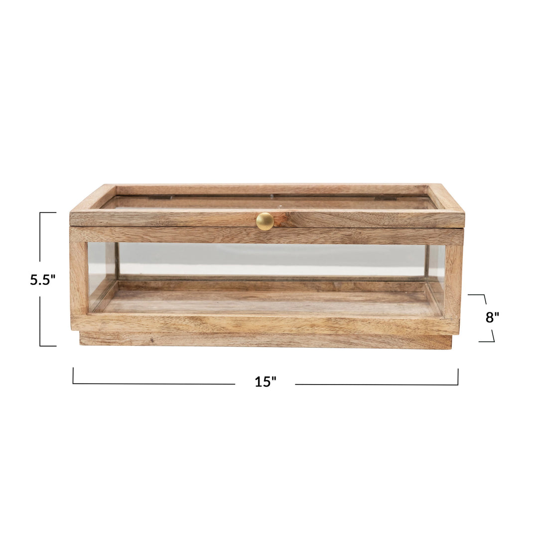 Wood & Glass Display Box - Madison's Niche 