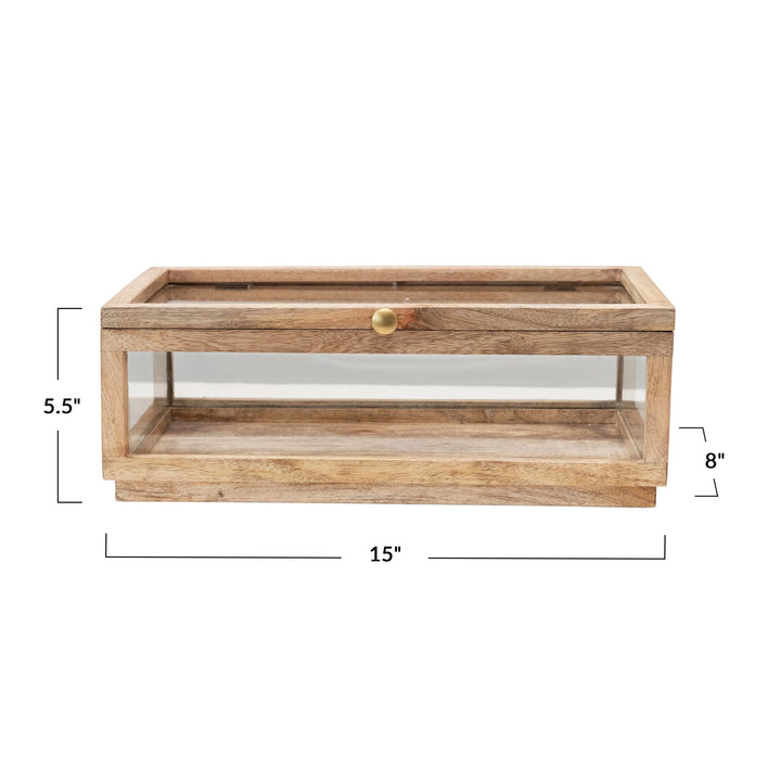 Wood & Glass Display Box - Madison's Niche 