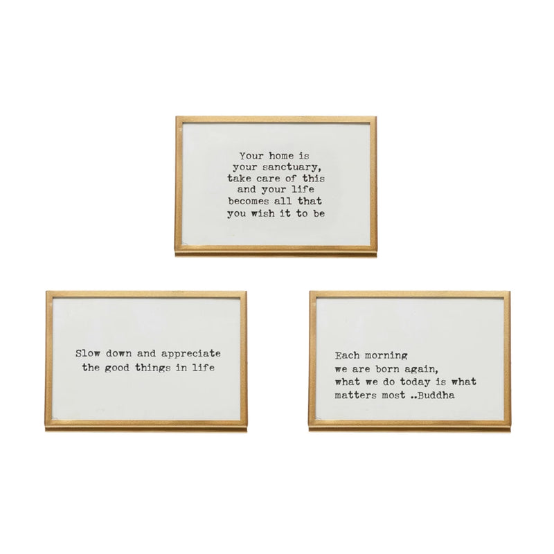 Framed Saying Easel
