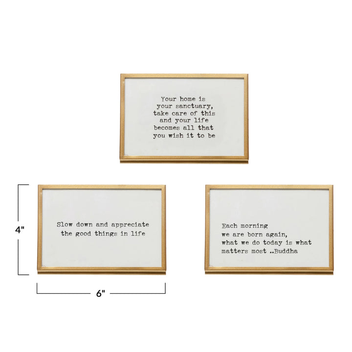 Framed Saying Easel