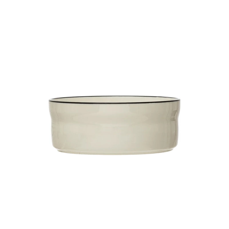 Black Rim Pet Bowl