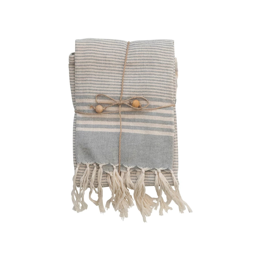 Set of 3 Woven Cotton Towels