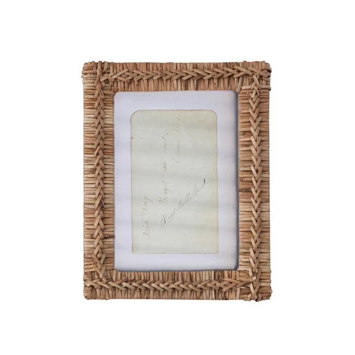 Hand-Woven Rattan 5x7 Frame