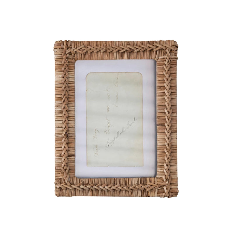 Hand-Woven Rattan 5x7 Frame - Madison's Niche 