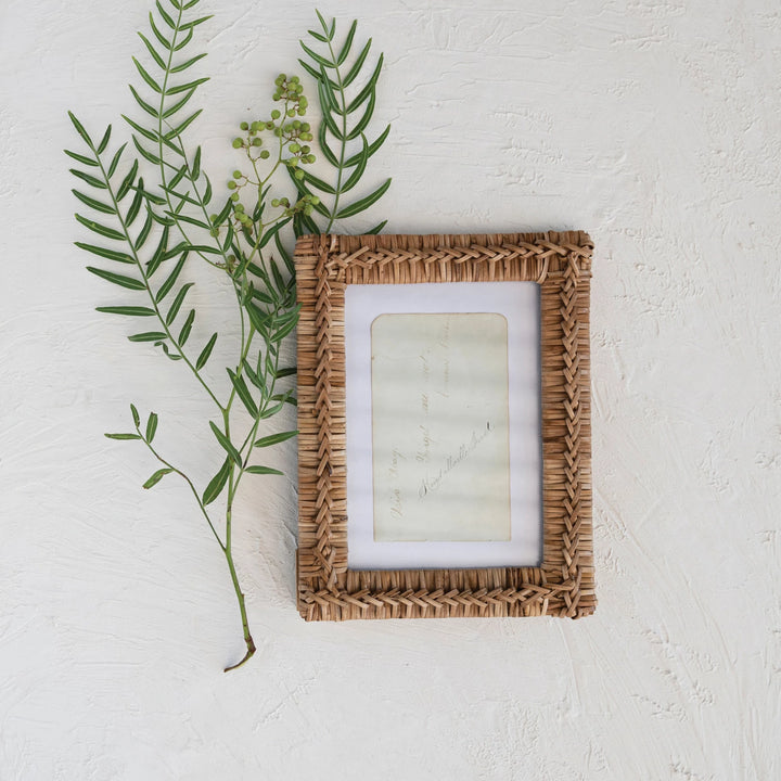 Hand-Woven Rattan 5x7 Frame