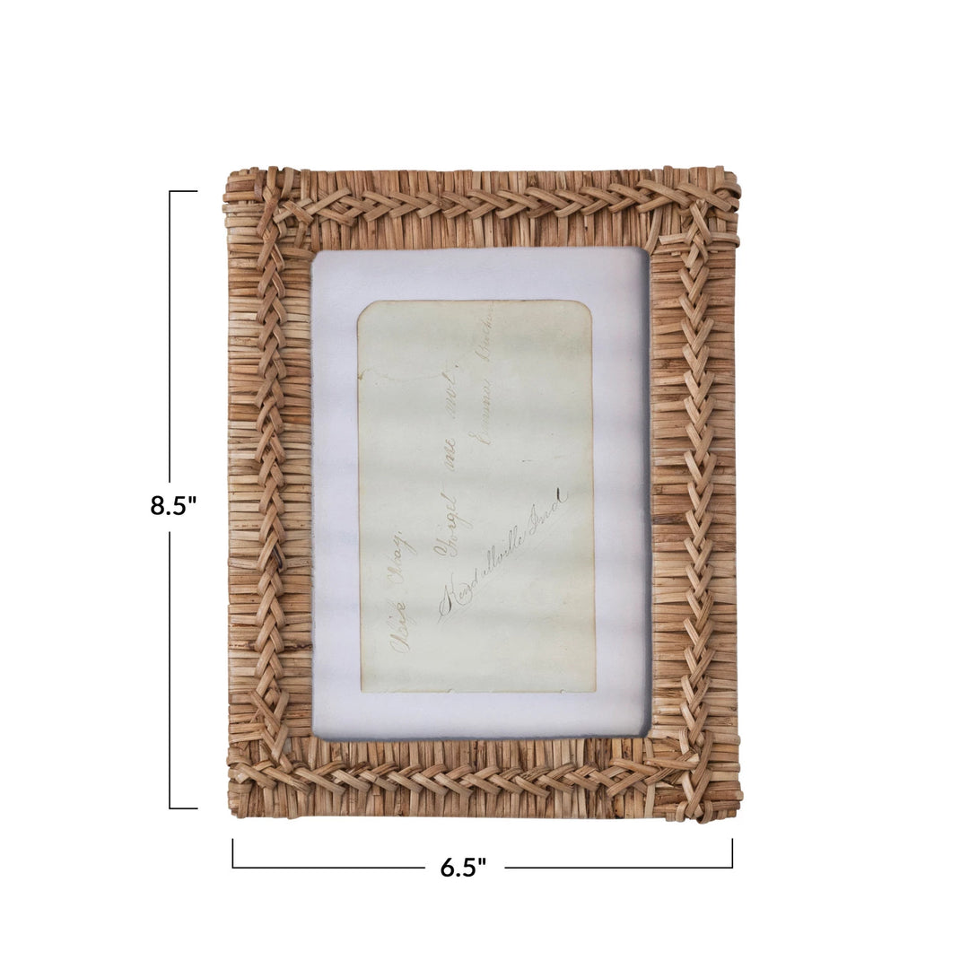 Hand-Woven Rattan 5x7 Frame - Madison's Niche 