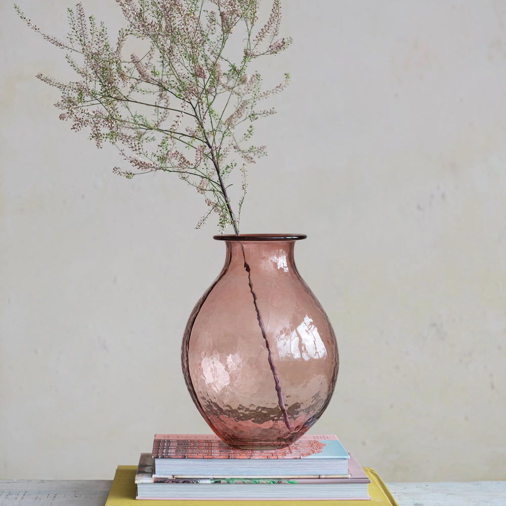 Rose Glass Vase - Madison's Niche 