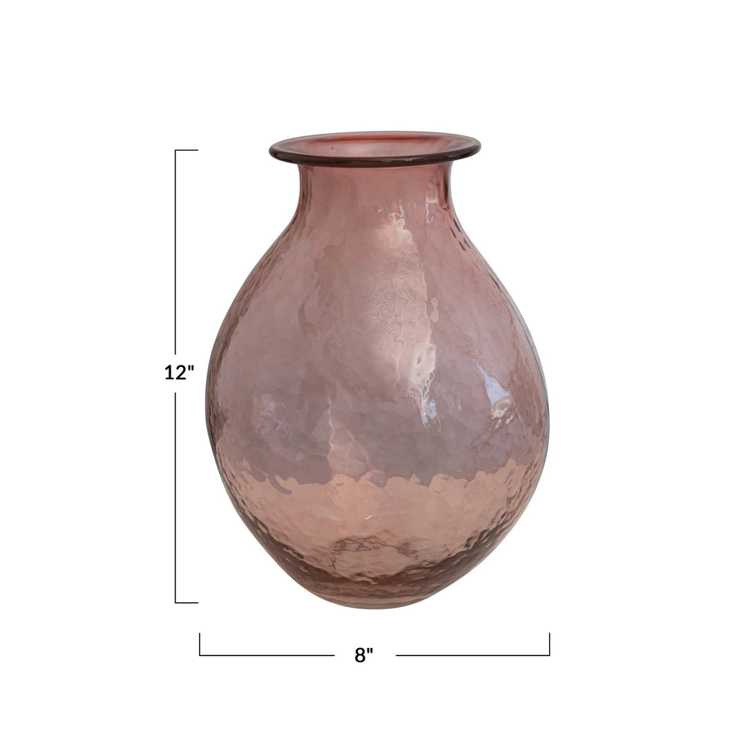 Rose Glass Vase - Madison's Niche 