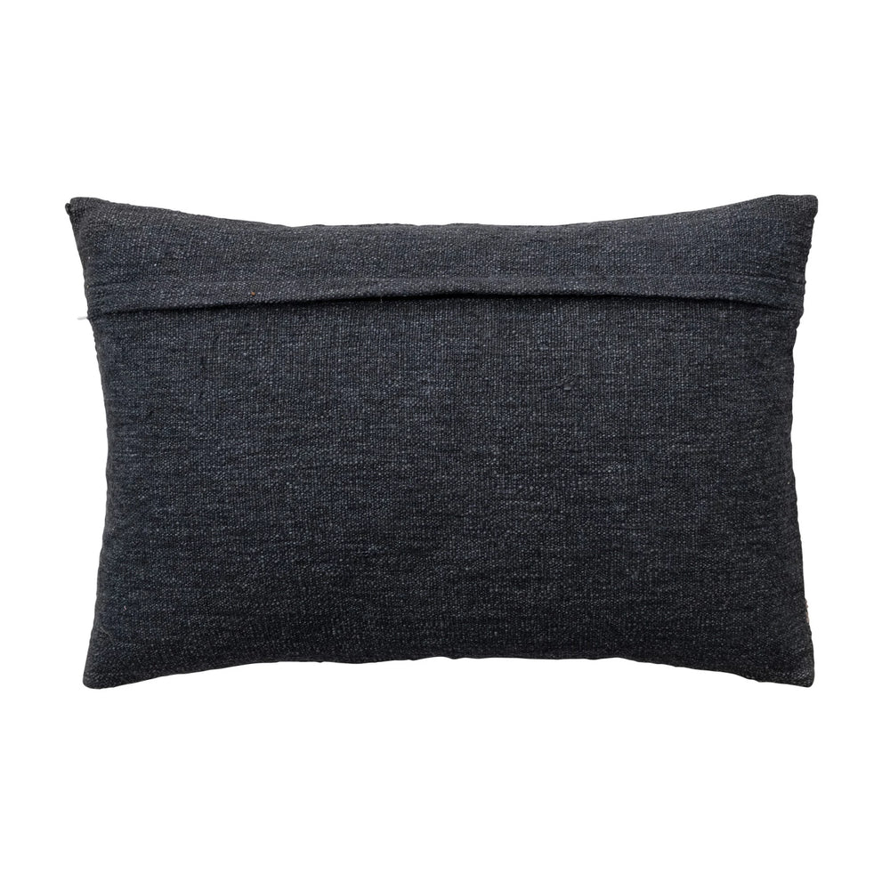 Charcoal and Jute Pillow - Madison's Niche 