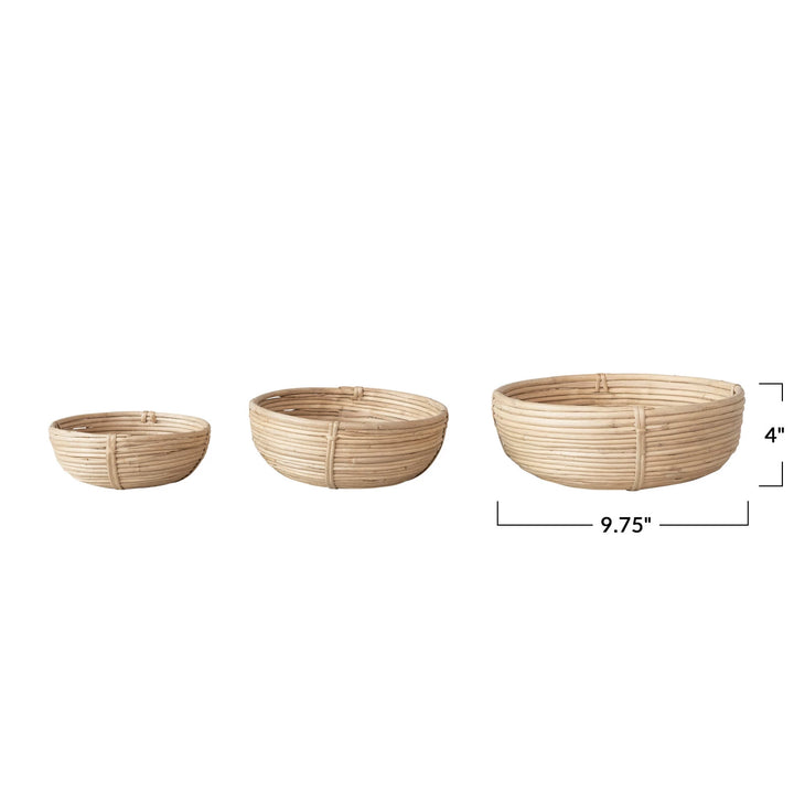 Hand Woven Rattan Bowl