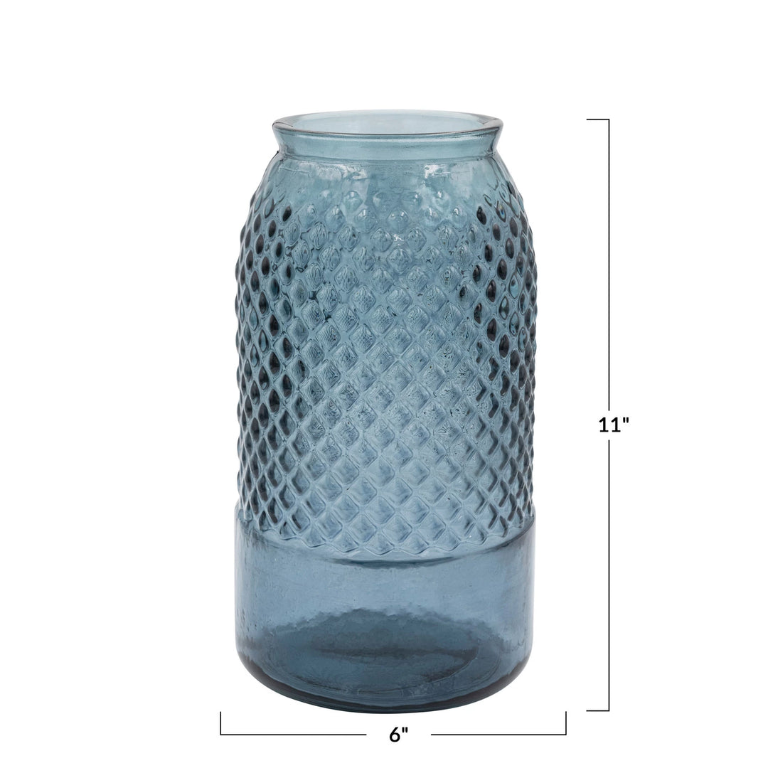 Blue Glass Vase V - Madison's Niche 