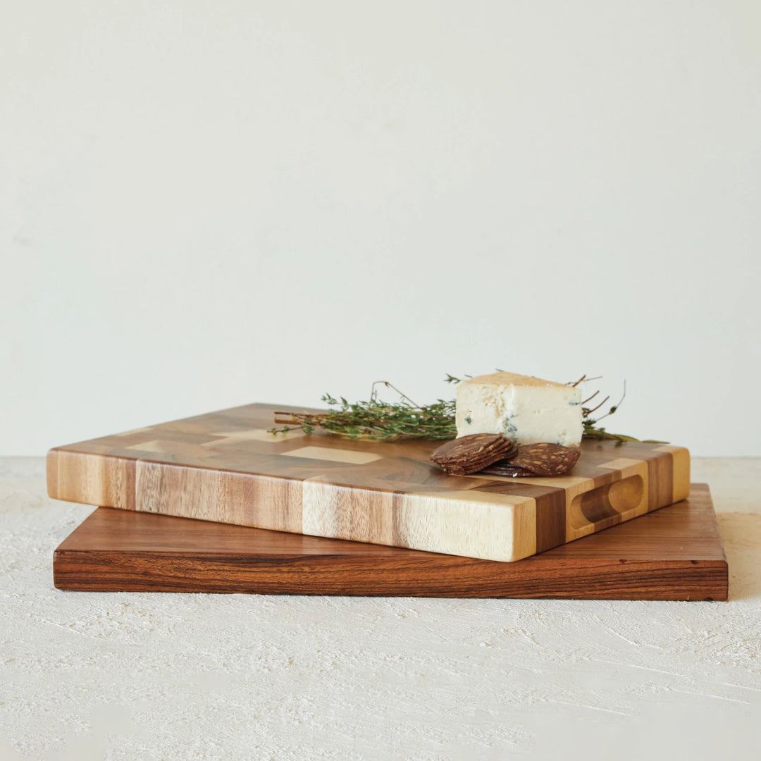 Suar Wood Board with Handles