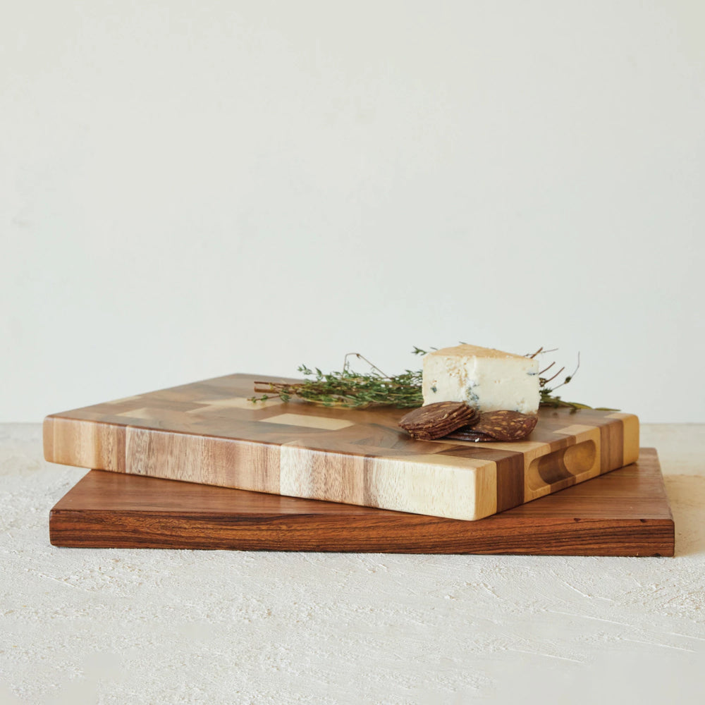Suar Wood Board with Handles - Madison's Niche 