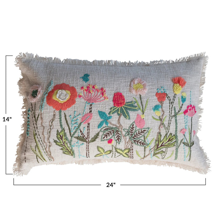 Floral Lumbar Pillow