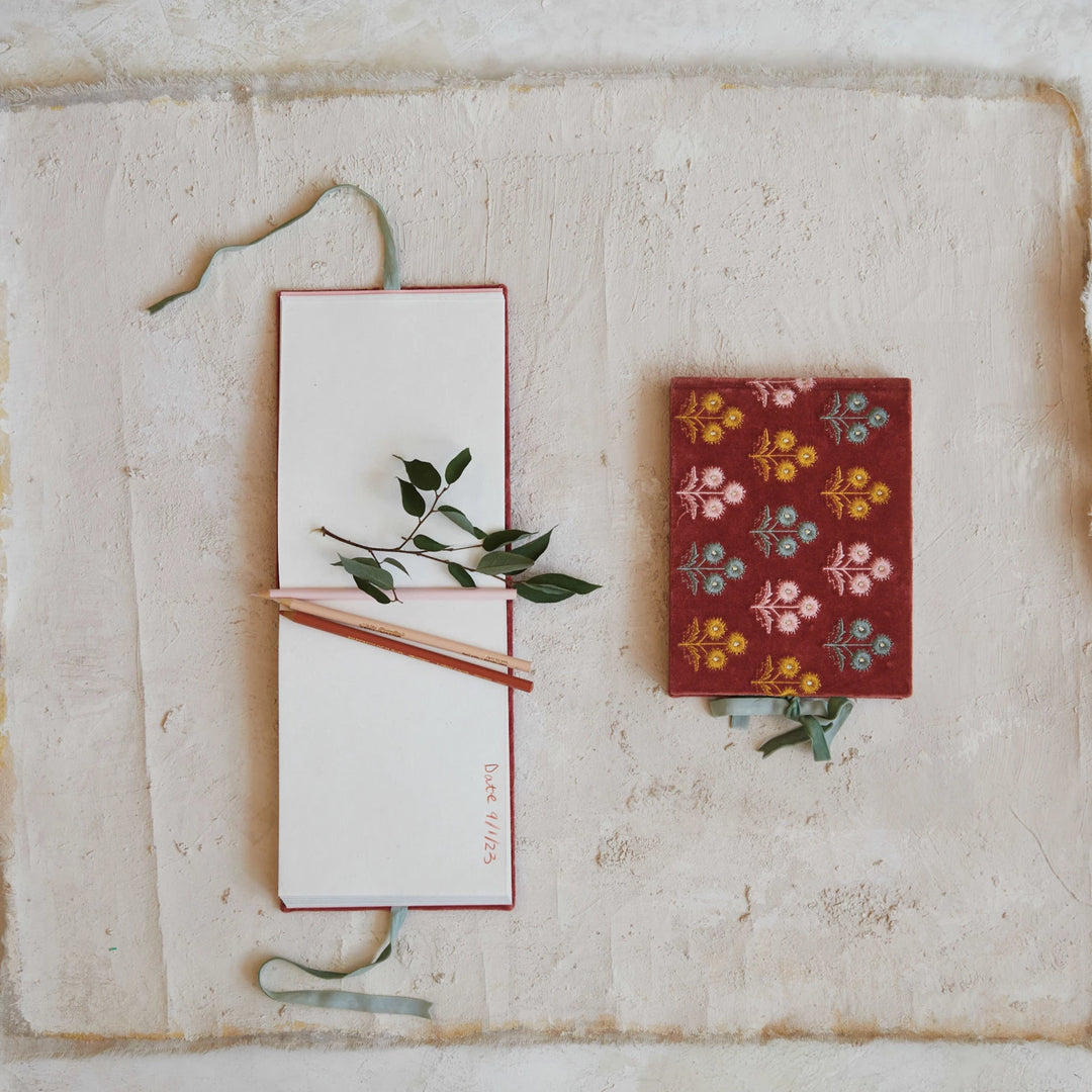 Velvet Floral Journal