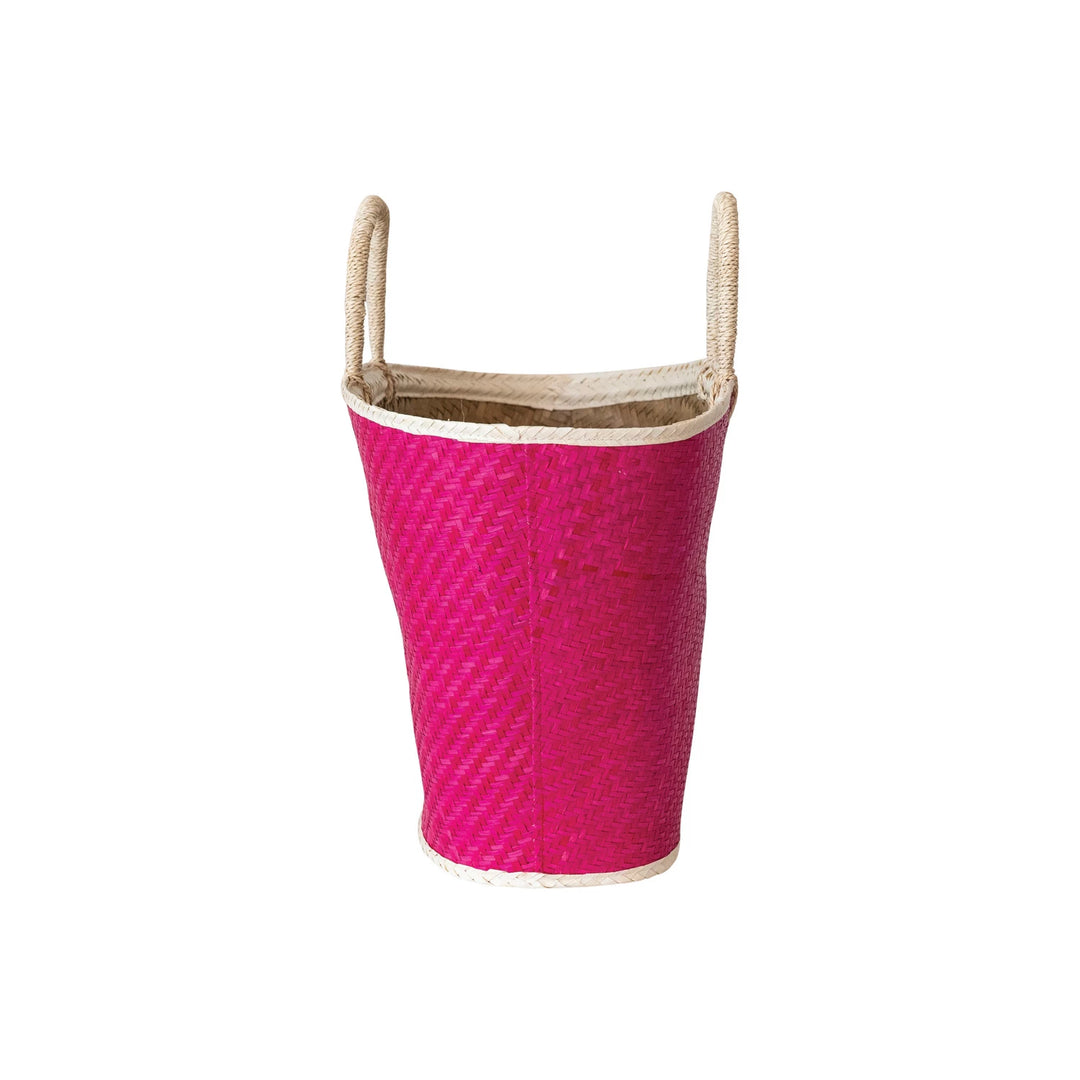 Pink Palm Leaf Tote