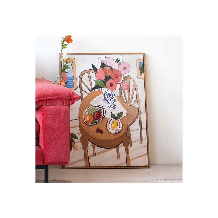 Flowers on Table Wall Art